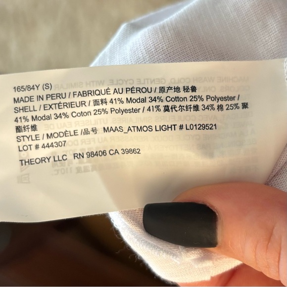 Theory 3/4 sleeve Tee - Picture 6 of 7